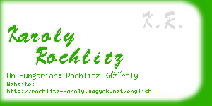 karoly rochlitz business card